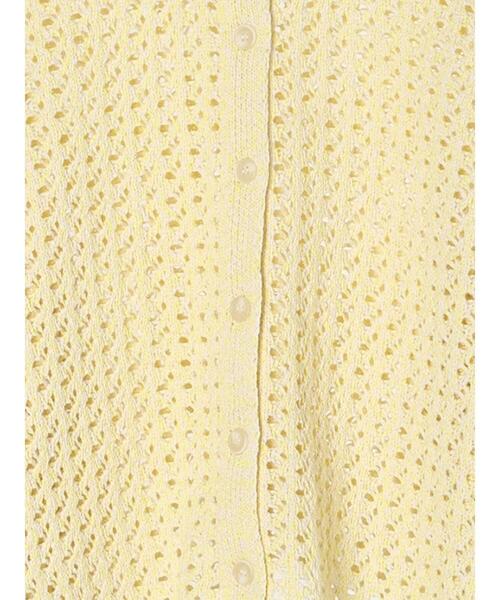 Samansa Mos2（サマンサ モスモス）の「カラーテープヤーン前後2WAYボレロ（カーディガン/ボレロ・レディース・ブラック/ベージュ/イエロー/ラベンダー・F）」の22枚目の写真