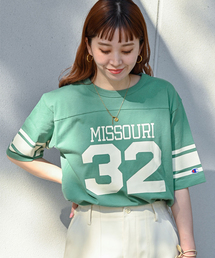Champion（チャンピオン）の「【Champion/チャンピオン】SHORT SLEEVE  FOOTBALL T-SHIRT（Tシャツ/カットソー・レディース）」