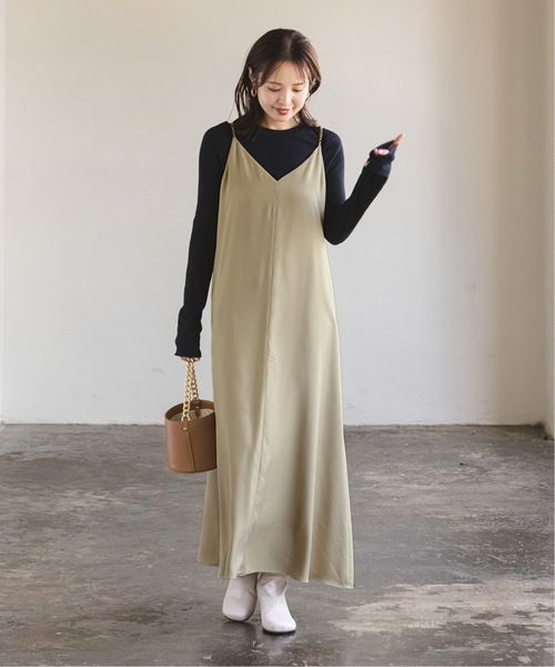 追加》ビンテージツイルコンフォータブルキャミワンピース3