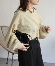 ap retro | ショートラグランラメプルオーバー/スウェット(スウェット)