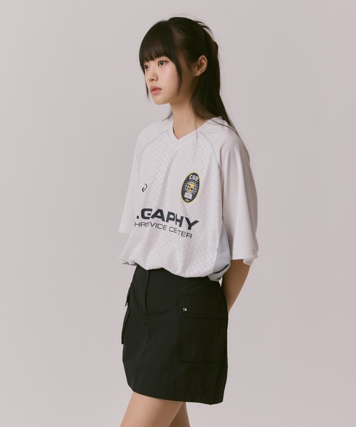 Tシャツ・カットソー Code graphy 24H Sports Short-sleeved jersey T-shirt 5SH039 codegraphy（コードグラフィー）の「24H Sports SHORT SLEEVE