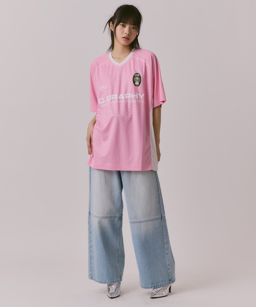 Tシャツ・カットソー Code graphy 24H Sports Short-sleeved jersey T-shirt 5SH039 codegraphy（コードグラフィー）の「24H Sports SHORT SLEEVE