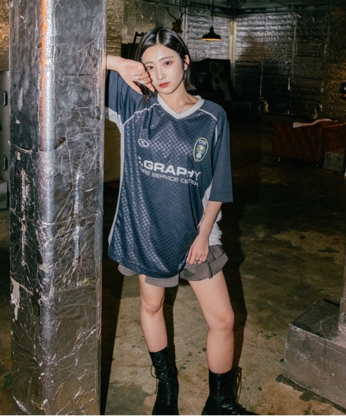 codegraphy（コードグラフィー）の「24H Sports SHORT SLEEVE Jersey T-Shirt（Tシャツ/カットソー・メンズ・ネイビー/ホワイト/ピンク/ライトブルー・SMALL/LARGE/MEDIUM）」の7枚目の写真