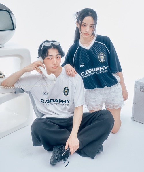 Tシャツ・カットソー Code graphy 24H Sports Short-sleeved jersey T-shirt 5SH040 codegraphy（コードグラフィー）の「24H Sports SHORT SLEEVE