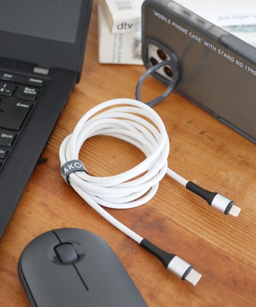 セール】USB Type-C & Lightningケーブル[2m] / 107522（スマホグッズ