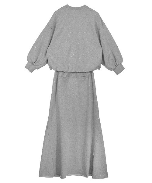 トップス Ameri Vintage GLOSSY SWEAT SET UP DRESS GLOSSY SWEAT SET UP DRESS（ワンピース）｜Ameri（アメリ）の