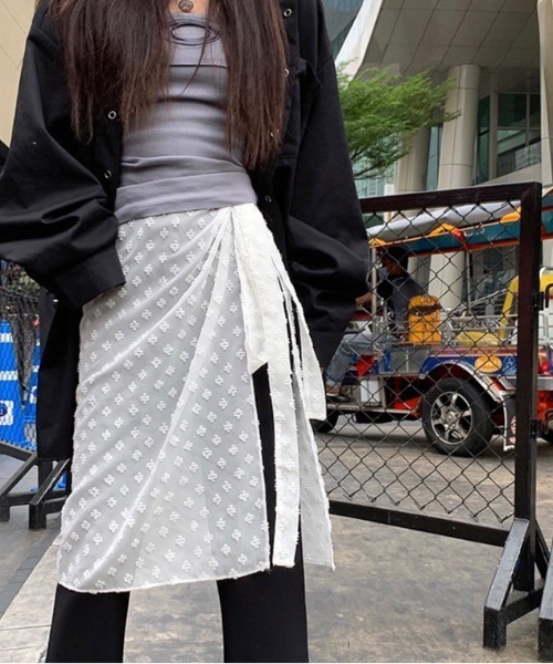 SHEENA(シーナ)の「レースラップスカート(スカート・レディース・アイボリー・M)」の2枚目の写真