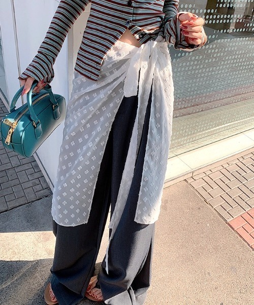 SHEENA(シーナ)の「レースラップスカート(スカート・レディース・アイボリー・M)」の6枚目の写真