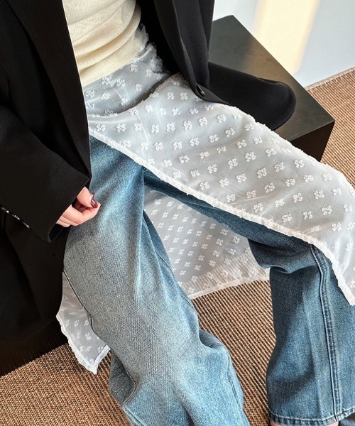 SHEENA(シーナ)の「レースラップスカート(スカート・レディース・アイボリー・M)」の10枚目の写真