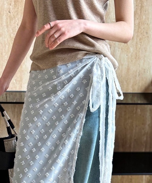 SHEENA(シーナ)の「レースラップスカート(スカート・レディース・アイボリー・M)」の12枚目の写真