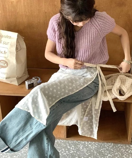 SHEENA(シーナ)の「レースラップスカート(スカート・レディース・アイボリー・M)」の16枚目の写真