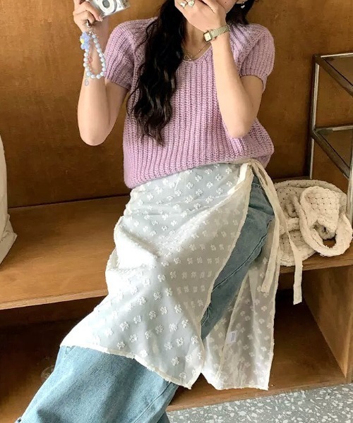 SHEENA(シーナ)の「レースラップスカート(スカート・レディース・アイボリー・M)」の18枚目の写真