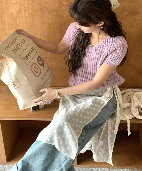 SHEENA(シーナ)の「レースラップスカート(スカート・レディース・アイボリー・M)」の19枚目の写真