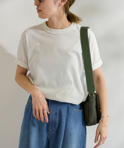 FRAMeWORK（フレームワーク）の「ATON/エイトン STANDARD T-SHIRT（Tシャツ/カットソー・レディース・ブラック/ライトグレー/イエロー・FREE）」の22枚目の写真