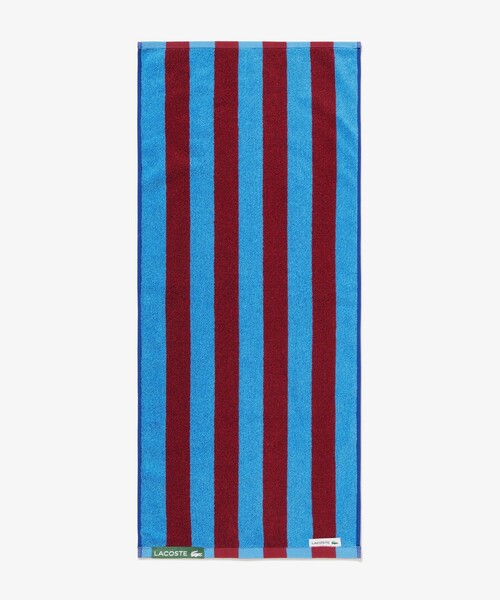 LACOSTE（ラコステ）の「リバーシブルストライプスクエアタオル（タオル・メンズ・グリーン/ネイビー・FREE）」の9枚目の写真