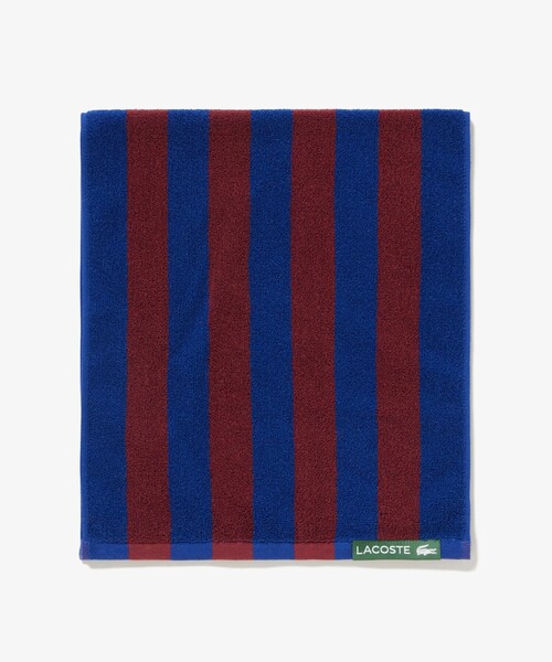 LACOSTE（ラコステ）の「リバーシブルストライプスクエアタオル（タオル・メンズ・グリーン/ネイビー・FREE）」の11枚目の写真