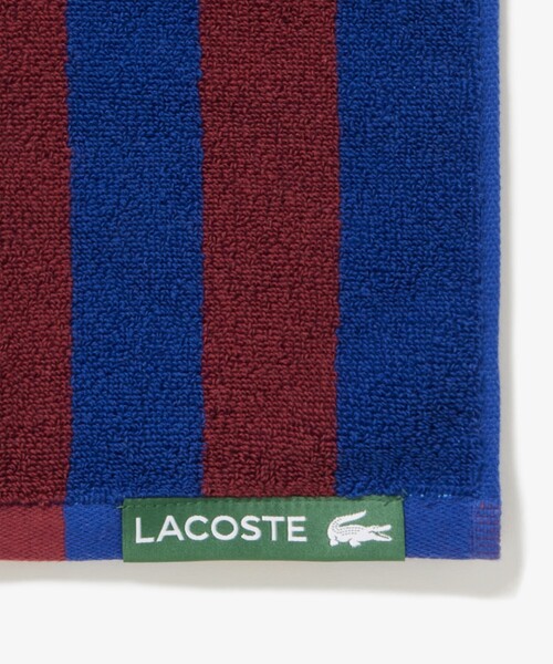 LACOSTE（ラコステ）の「リバーシブルストライプスクエアタオル（タオル・メンズ・グリーン/ネイビー・FREE）」の12枚目の写真