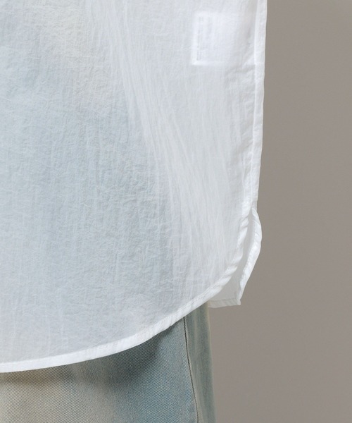 3.3 Field Trip （3.3フィールドトリップ）の「3.3 Field Trip／シアーシャツ　2117942（シャツ/ブラウス・レディース・ピンク/ホワイト/ライトブルー/チャコール・FREE）」の12枚目の写真