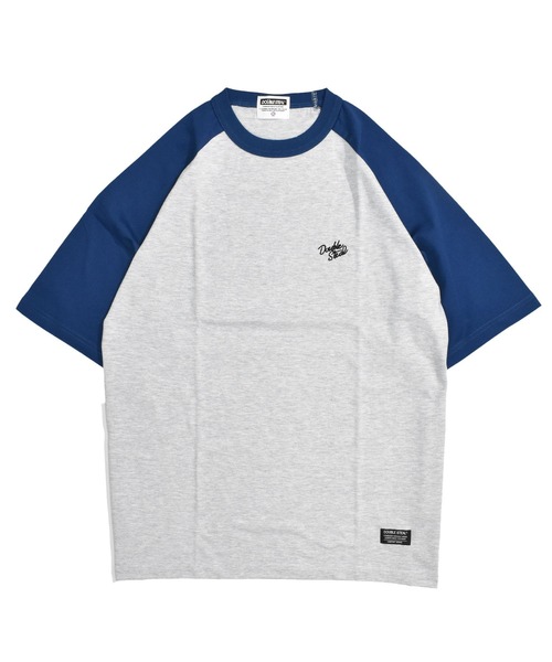 DOUBLE STEAL（ダブルスティール）の「刺繍 ラグランTシャツ（Tシャツ/カットソー・メンズ・ネイビー/ブラウン・X-LARGE/LARGE）」の2枚目の写真