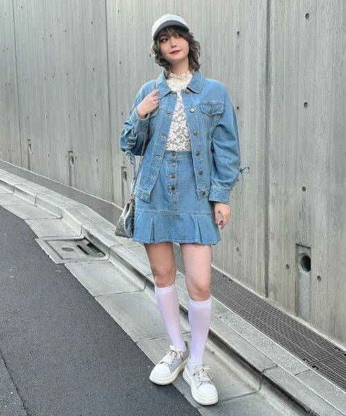 F i.n.t(フィント)の「ロゴ刺繍サテンキャップ/fint(キャップ・レディース・ブルーグレー/ライトピンク/アイボリー・FREE)」の16枚目の写真