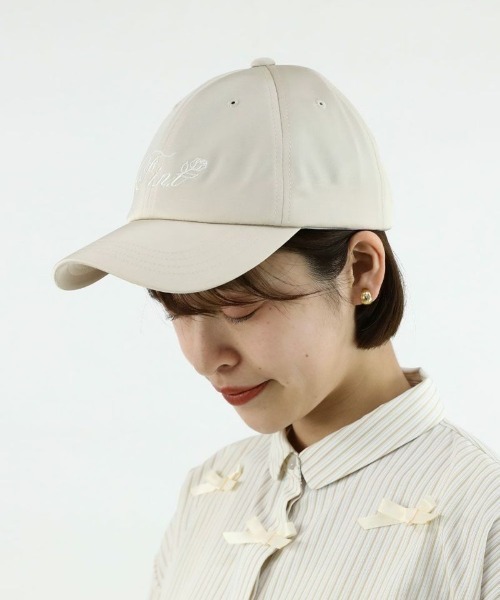 F i.n.t(フィント)の「ロゴ刺繍サテンキャップ/fint(キャップ・レディース・ブルーグレー/ライトピンク/アイボリー・FREE)」の18枚目の写真
