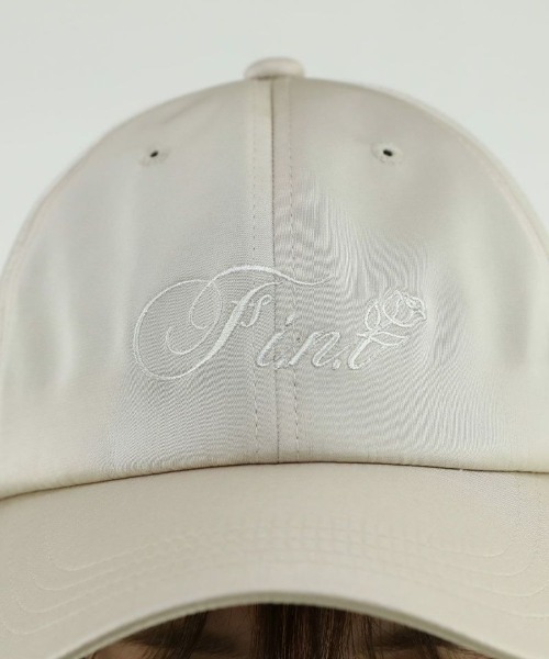 F i.n.t(フィント)の「ロゴ刺繍サテンキャップ/fint(キャップ・レディース・ブルーグレー/ライトピンク/アイボリー・FREE)」の19枚目の写真
