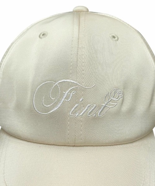F i.n.t(フィント)の「ロゴ刺繍サテンキャップ/fint(キャップ・レディース・ブルーグレー/ライトピンク/アイボリー・FREE)」の7枚目の写真
