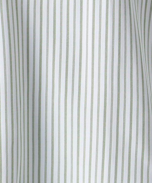 Grand PARK（グランドパーク）の「ストライプ　クロップドワイドシャツ（シャツ/ブラウス・レディース・ブルー系/グリーン系/サックスブルー系・FREE）」の13枚目の写真