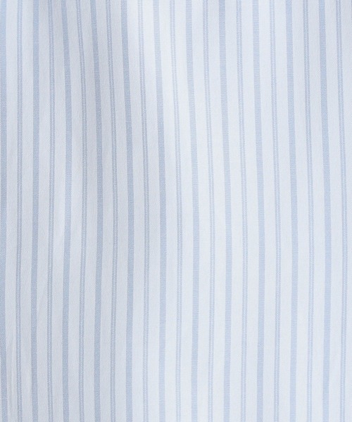 Grand PARK（グランドパーク）の「ストライプ　クロップドワイドシャツ（シャツ/ブラウス・レディース・ブルー系/グリーン系/サックスブルー系・FREE）」の11枚目の写真