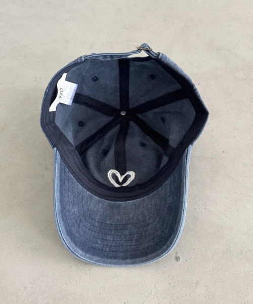 CLEA（クレア）の「ハート刺繍ピグメントキャップ（キャップ・レディース・ブラック/ベージュ/ピンク/ブルー・FREE）」の11枚目の写真