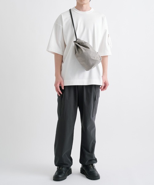 CINOH（チノ）の「【CINOH/チノ】別注 CIGAR POCKET BIG T-SHIRT/別注シガーポケットビッグTシャツ（Tシャツ/カットソー・メンズ・ブラック/ホワイト/ダークグレー/ダークネイビー・44/46/48）」の7枚目の写真