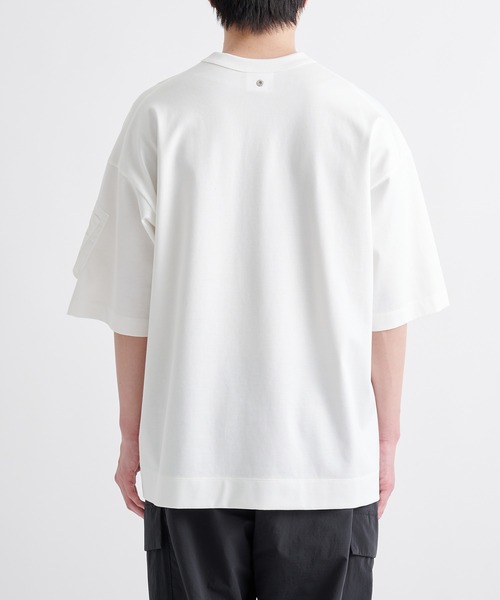 CINOH（チノ）の「【CINOH/チノ】別注 CIGAR POCKET BIG T-SHIRT/別注シガーポケットビッグTシャツ（Tシャツ/カットソー・メンズ・ブラック/ホワイト/ダークグレー/ダークネイビー・44/46/48）」の10枚目の写真