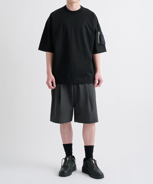 CINOH（チノ）の「【CINOH/チノ】別注 CIGAR POCKET BIG T-SHIRT/別注シガーポケットビッグTシャツ（Tシャツ/カットソー・メンズ・ブラック/ホワイト/ダークグレー/ダークネイビー・44/46/48）」の18枚目の写真