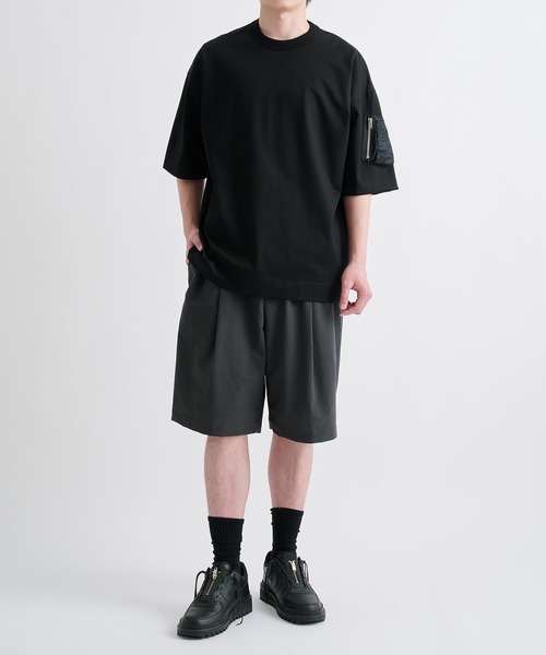CINOH（チノ）の「【CINOH/チノ】別注 CIGAR POCKET BIG T-SHIRT/別注シガーポケットビッグTシャツ（Tシャツ/カットソー・メンズ・ブラック/ホワイト/ダークグレー/ダークネイビー・44/46/48）」の19枚目の写真