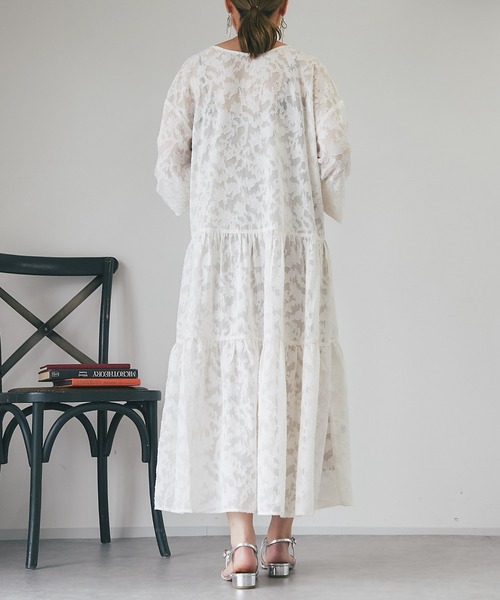 un dix cors（アンディコール）の「《オケージョン》2WAYレースワンピース（ドレス・レディース・アイボリー/ブラック/ブルー・FREE）」の17枚目の写真