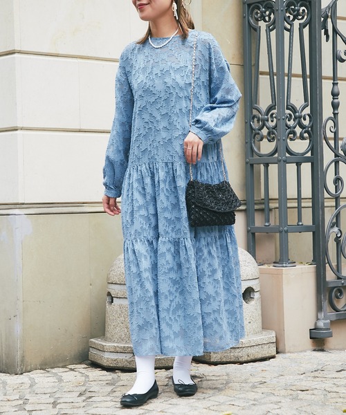 un dix cors（アンディコール）の「《オケージョン》2WAYレースワンピース（ドレス・レディース・アイボリー/ブラック/ブルー・FREE）」の8枚目の写真