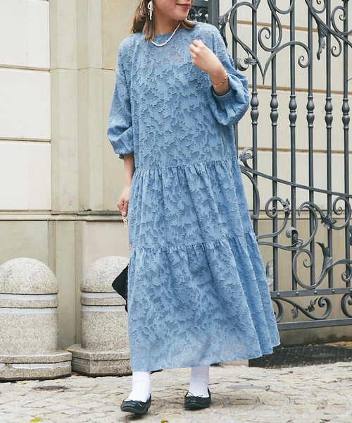 un dix cors（アンディコール）の「《オケージョン》2WAYレースワンピース（ドレス・レディース・アイボリー/ブラック/ブルー・FREE）」の4枚目の写真