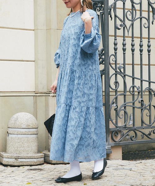 un dix cors（アンディコール）の「《オケージョン》2WAYレースワンピース（ドレス・レディース・アイボリー/ブラック/ブルー・FREE）」の6枚目の写真