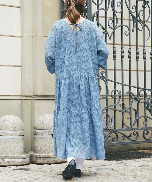 un dix cors（アンディコール）の「《オケージョン》2WAYレースワンピース（ドレス・レディース・アイボリー/ブラック/ブルー・FREE）」の7枚目の写真