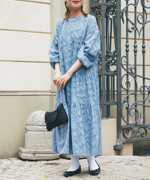 un dix cors（アンディコール）の「《オケージョン》2WAYレースワンピース（ドレス・レディース・アイボリー/ブラック/ブルー・FREE）」の9枚目の写真