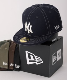 NEW ERA（ニューエラ）の「【NEW ERA/ニューエラ】59FIFTY「White Stitches」シリーズ 4チームミッドロゴ刺繍 キャップ/24SS（キャップ・レディース）」