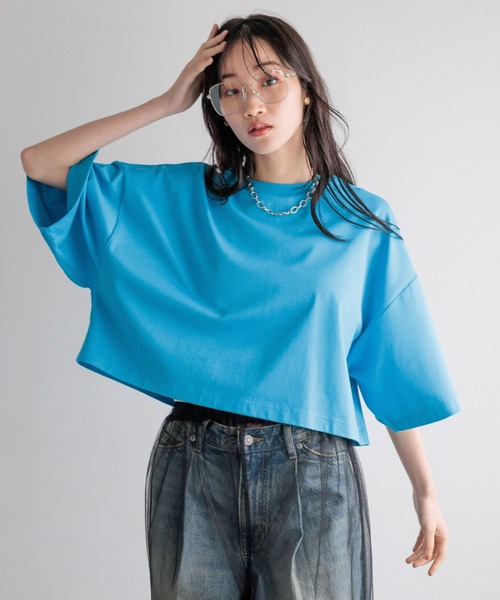 LOWRYS FARM（ローリーズファーム）の「カイテキノウワイドＴ 991858（Tシャツ/カットソー・レディース・オフホワイト/ブラック/レッド/ブルー・FREE）」の14枚目の写真