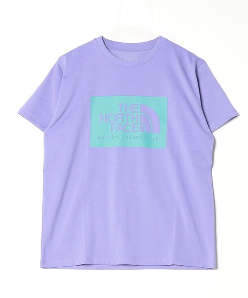 THE NORTH FACE(ザノースフェイス)の「ザ ノース フェイス THE NORTH FACE S/S California Logo Tee_ショートスリーブカリフォルニアロゴティー(Tシャツ/カットソー・レディース・パープル/ホワイト×パープル/ブラック×グレー・M/L/S/XL)」の3枚目の写真