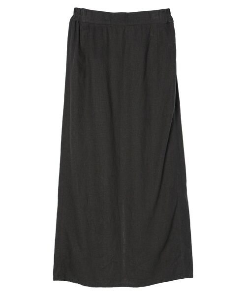 CRAFT STANDARD BOUTIQUE（クラフトスタンダードブティック）の「【キナリノ別注】リネンレーヨンスカート（スカート・レディース・アイボリー/ブラック/チャコールグレー/ネイビー・M/L）」の6枚目の写真