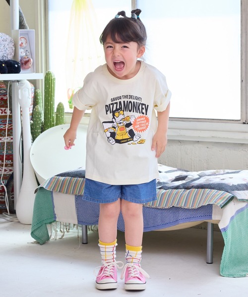 Life Support Products（ライフサポートプロダクツ）の「グラフィックプリントTシャツ（80～150cm）（Tシャツ/カットソー・キッズ・チャコール/マスタード/ラベンダー/レッド/ブラック/カーキ/オフホワイト/ターコイズブルー/ブルー/グレー・80/90/95/100/110/120/130/140/150）」の17枚目の写真