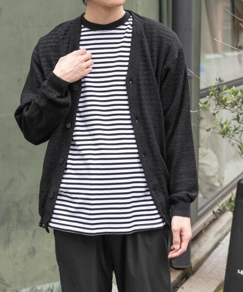 FORK&SPOON（フォークアンドスプーン）の「FORK&SPOON　ボーダーショートスリーブTシャツ（Tシャツ/カットソー・メンズ・ブラック系その他/ブルー系その他/ホワイト系その他・4/5）」の18枚目の写真