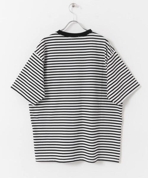 FORK&SPOON（フォークアンドスプーン）の「FORK&SPOON　ボーダーショートスリーブTシャツ（Tシャツ/カットソー・メンズ・ブラック系その他/ブルー系その他/ホワイト系その他・4/5）」の22枚目の写真