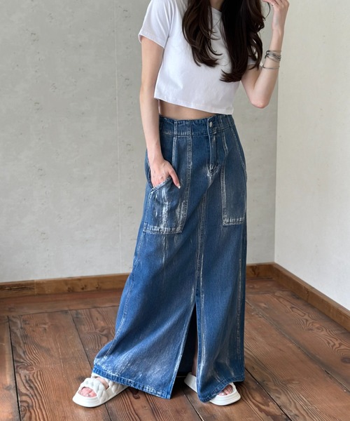 inperfect denim スカートthenime inperfect denim スカートthenime