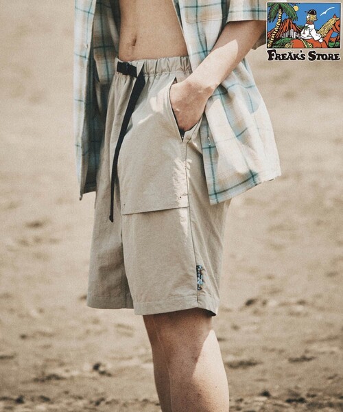 FREAK'S STORE(フリークスストア)の「FREAK’S STORE/フリークスストア ナイロンクライミングショートパンツ/ウェービングベルト/ベイカーパンツ/ボードショーツ/水陸両用(その他パンツ・メンズ・その他13/レオパード/ベージュ/カモフラージュ/その他15/その他16/ブラック/オリーブ/チャコールグレー/その他9・SMALL/MEDIUM/LARGE)」の4枚目の写真