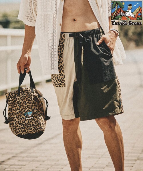 FREAK'S STORE(フリークスストア)の「FREAK’S STORE/フリークスストア ナイロンクライミングショートパンツ/ウェービングベルト/ベイカーパンツ/ボードショーツ/水陸両用(その他パンツ・メンズ・その他13/レオパード/ベージュ/カモフラージュ/その他15/その他16/ブラック/オリーブ/チャコールグレー/その他9・SMALL/MEDIUM/LARGE)」の6枚目の写真